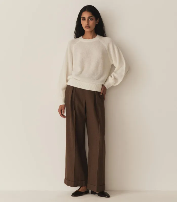 DEN Knitwear Women Marsena Sweater Ivory DEN Knitwear Women Marsena Sweater Ivory