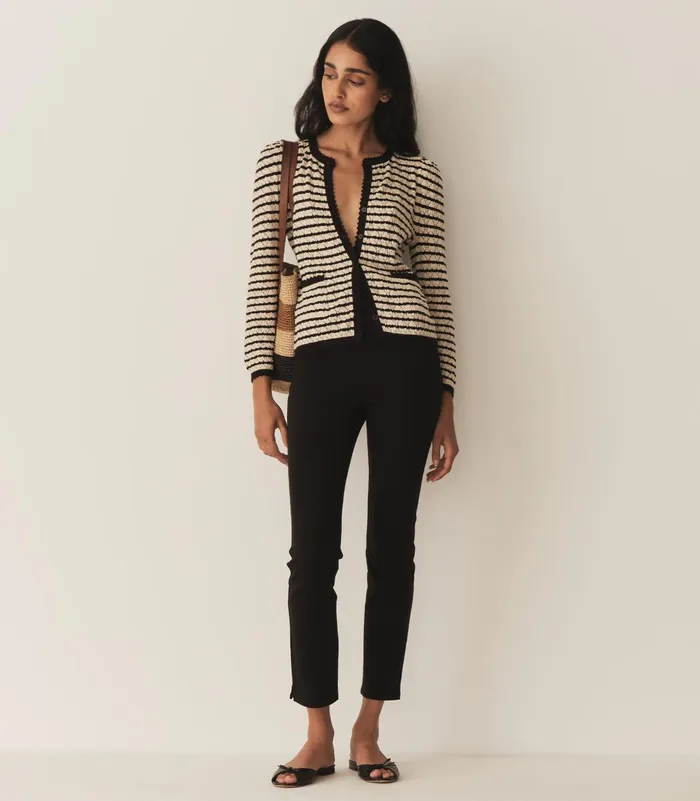 DEN Knitwear Women Therese Cardigan Allaire Stripe DEN Knitwear Women Therese Cardigan Allaire Stripe