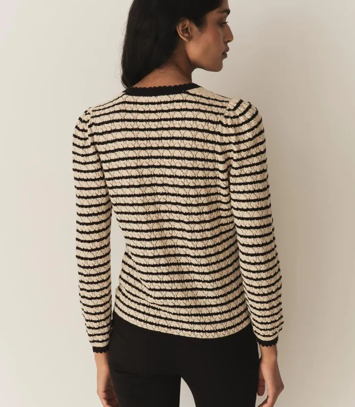 DEN Knitwear Women Therese Cardigan Allaire Stripe DEN Knitwear Women Therese Cardigan Allaire Stripe