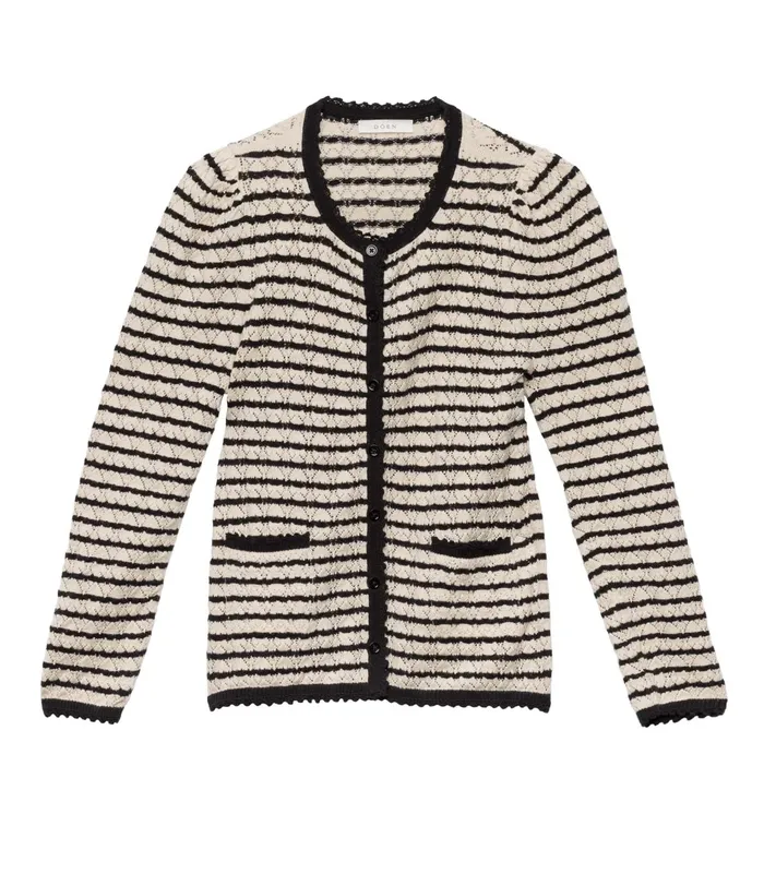 DEN Knitwear Women Therese Cardigan Allaire Stripe DEN Knitwear Women Therese Cardigan Allaire Stripe