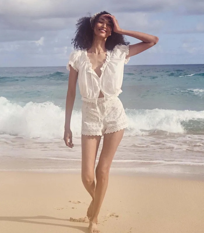 DEN Pants and Shorts Women Arbre Short Salt