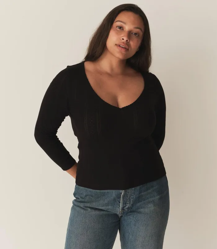 DEN Tees Women Cilla Tee Black