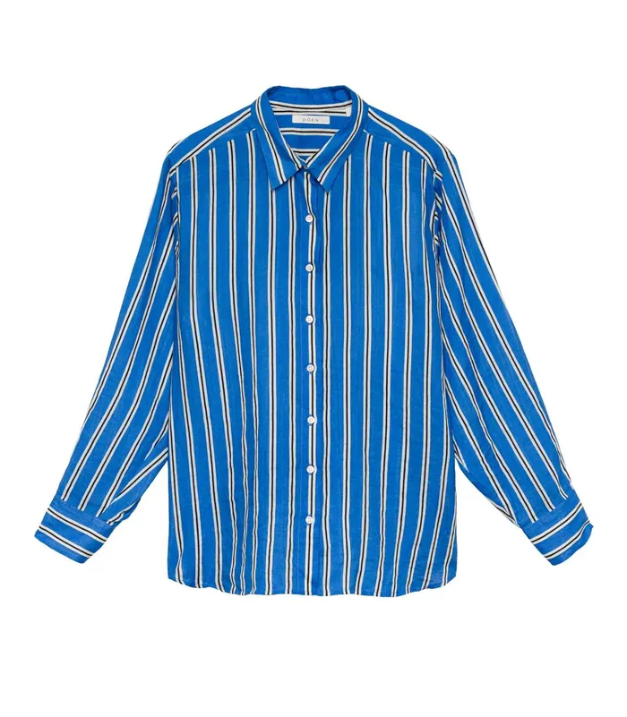 DEN Tops Women Remis Top Bleu Monaco Stripe DEN Tops Women Remis Top Bleu Monaco Stripe