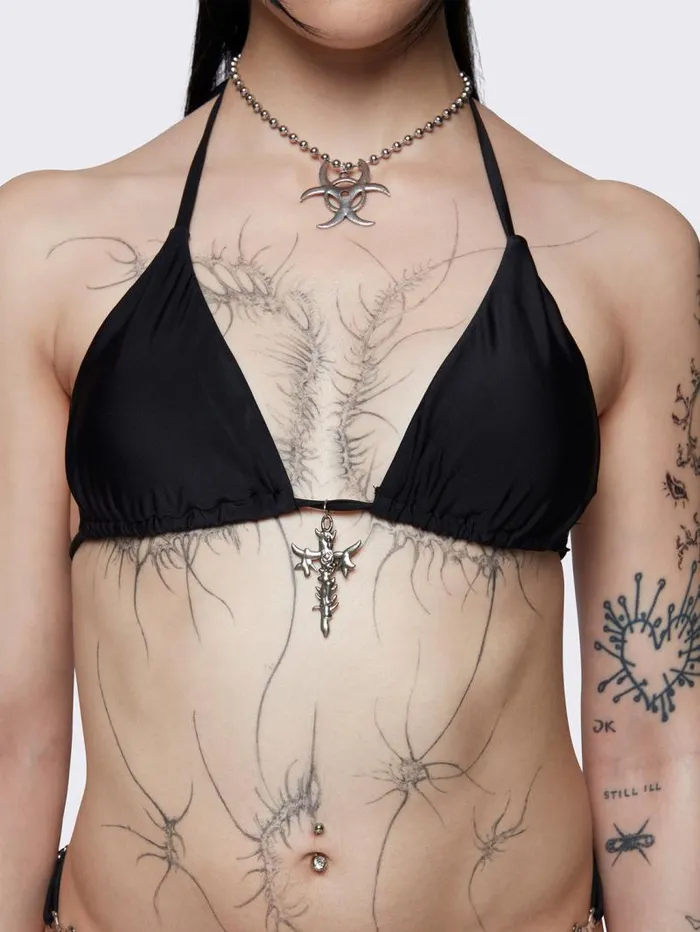 Darcy Metal Triangle Bikini Top Women Minga London Swimwear