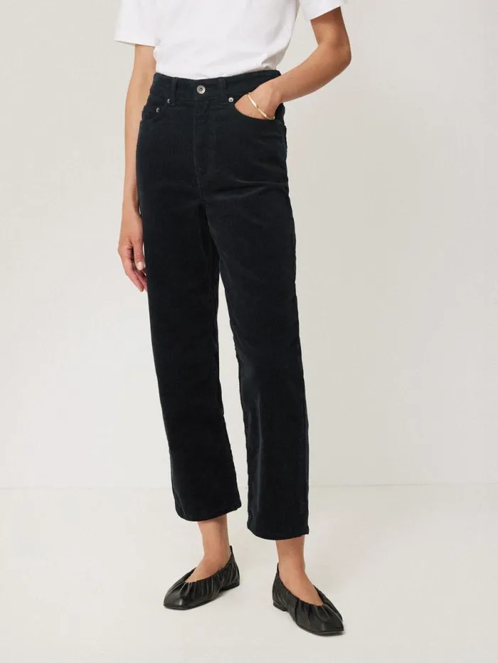 Delmont Cord Tapered Jean Navy Women Jigsaw Coords