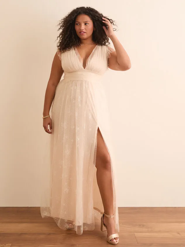 Demi Glitter Maxi Dress Ivory Women Altar039d State Dresses Demi Glitter Maxi Dress Ivory Women Altar039d State Dresses