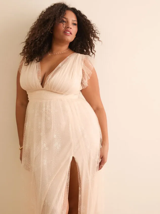 Demi Glitter Maxi Dress Ivory Women Altar039d State Dresses Demi Glitter Maxi Dress Ivory Women Altar039d State Dresses