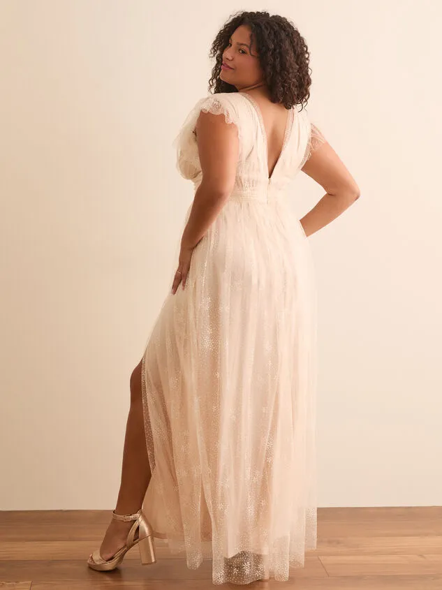 Demi Glitter Maxi Dress Ivory Women Altar039d State Dresses Demi Glitter Maxi Dress Ivory Women Altar039d State Dresses