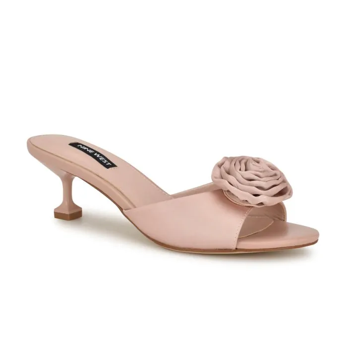 Dhalia Rosette Sandals Pink Women Nine West Sandals Dhalia Rosette Sandals Pink Women Nine West Sandals
