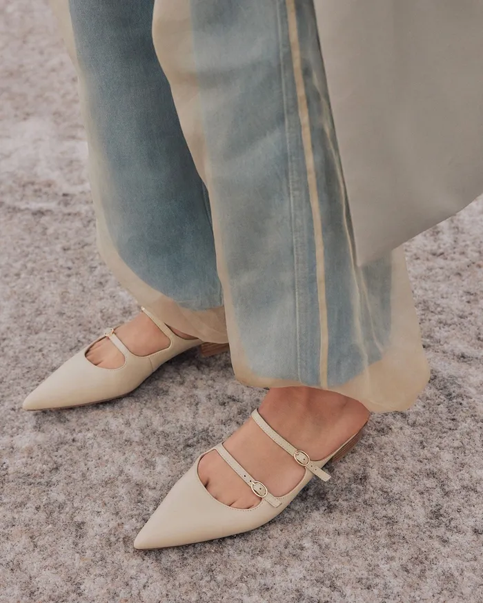 DRESS Women jomercer Adele dress flats sand leather DRESS Women jomercer Adele dress flats sand leather