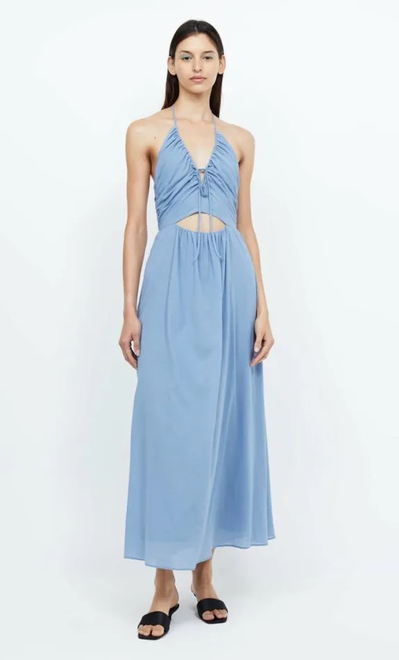 Dresses Bec Bridge Calypso Halter Maxi Dress Meridian Blue