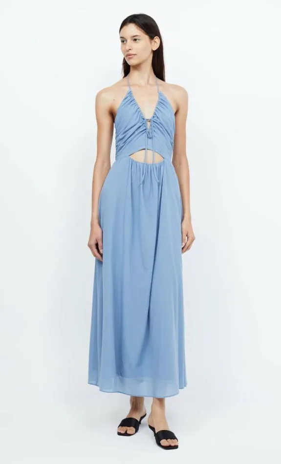 Dresses Bec Bridge Calypso Halter Maxi Dress Meridian Blue