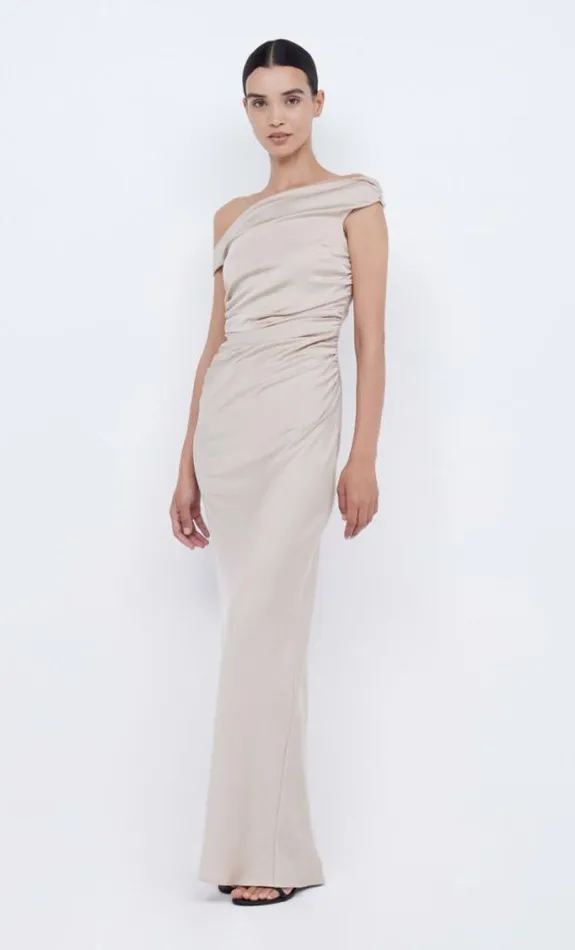 Dresses Bec Bridge Eternity Off Shoulder Maxi Sand