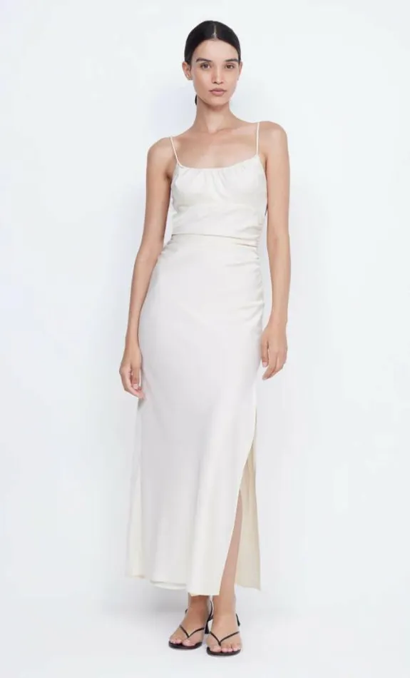 Dresses Bec Bridge Mari Lou Gathered Maxi Dress Cream