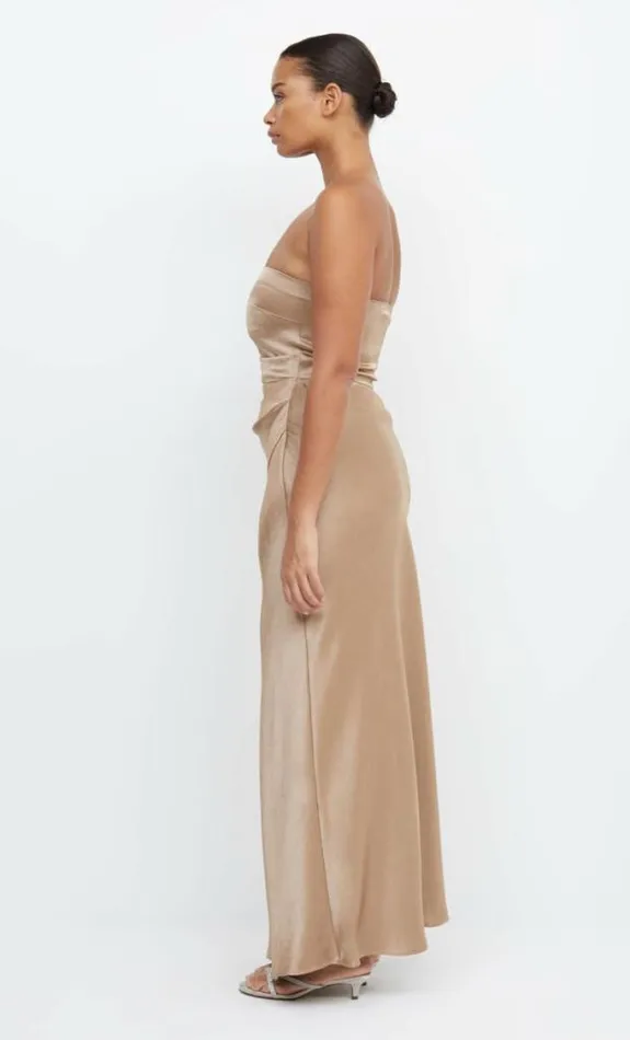 Dresses Bec Bridge The Dreamer Strapless Dress Golden