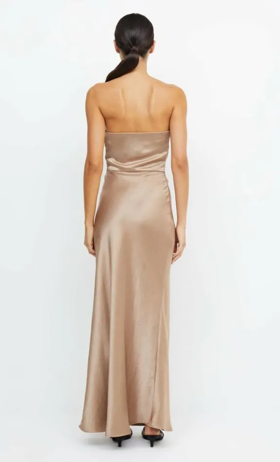 Dresses Bec Bridge The Dreamer Strapless Dress Golden