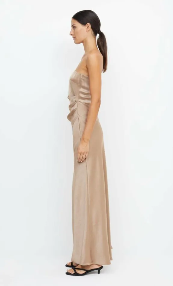 Dresses Bec Bridge The Dreamer Strapless Dress Golden