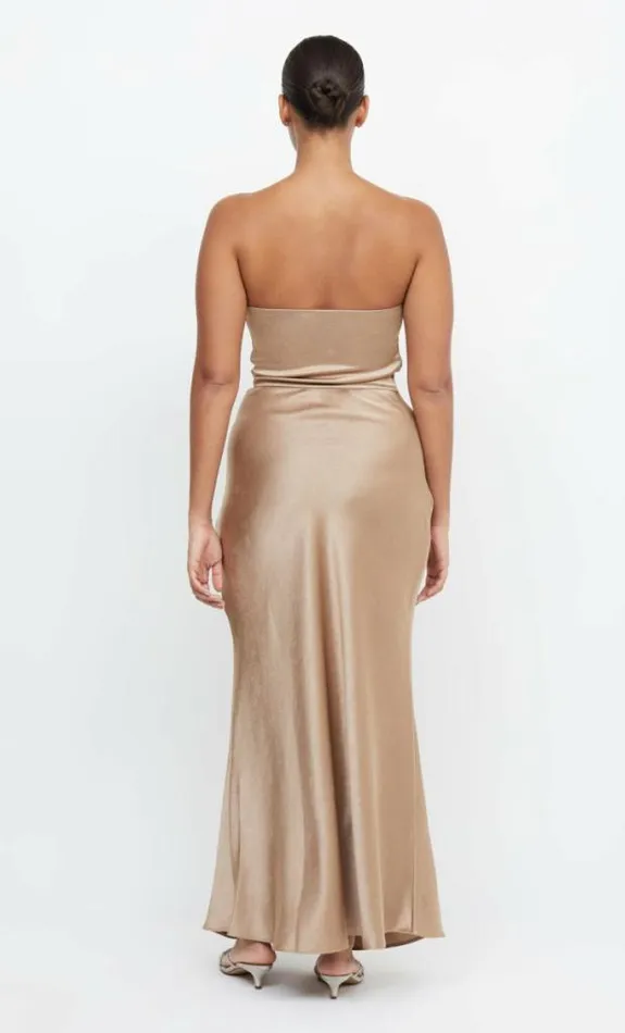 Dresses Bec Bridge The Dreamer Strapless Dress Golden