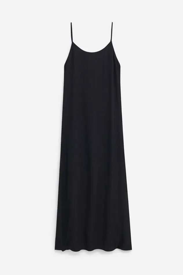 Dresses Draped Twill Strap Dress Black filippak Women