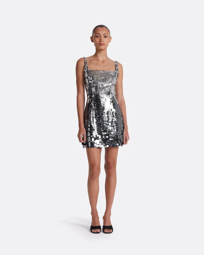 Dresses Guida Gunmetal Short Dress Gunmetal 8211 Safiyaa Women