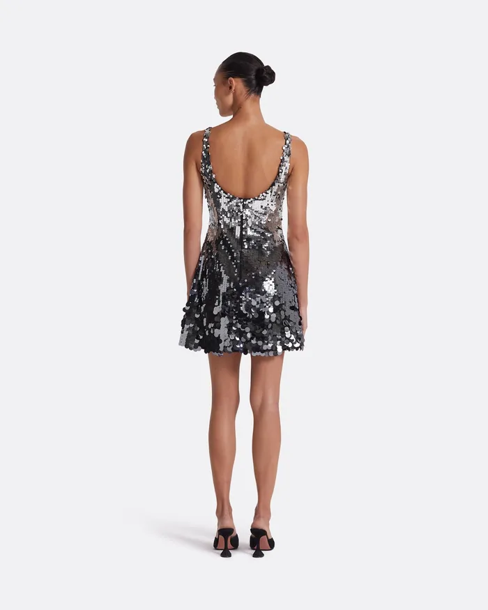 Dresses Guida Gunmetal Short Dress Gunmetal 8211 Safiyaa Women