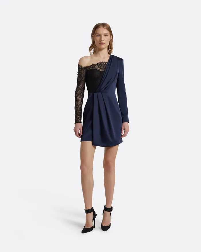 Dresses Safiyaa Women Suzie Midnight Navy Short Dress Midnighht Navy