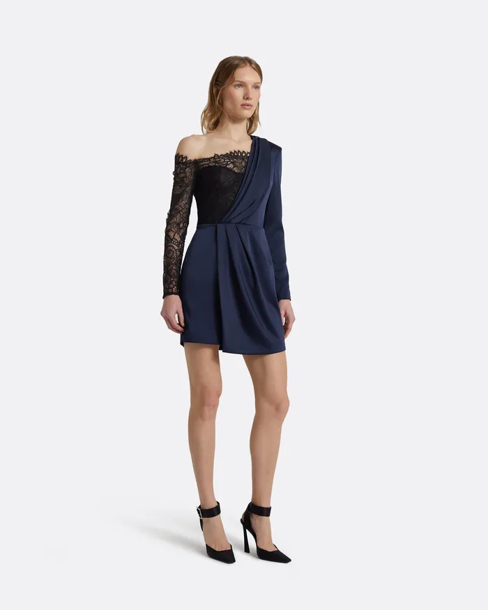 Dresses Safiyaa Women Suzie Midnight Navy Short Dress Midnighht Navy