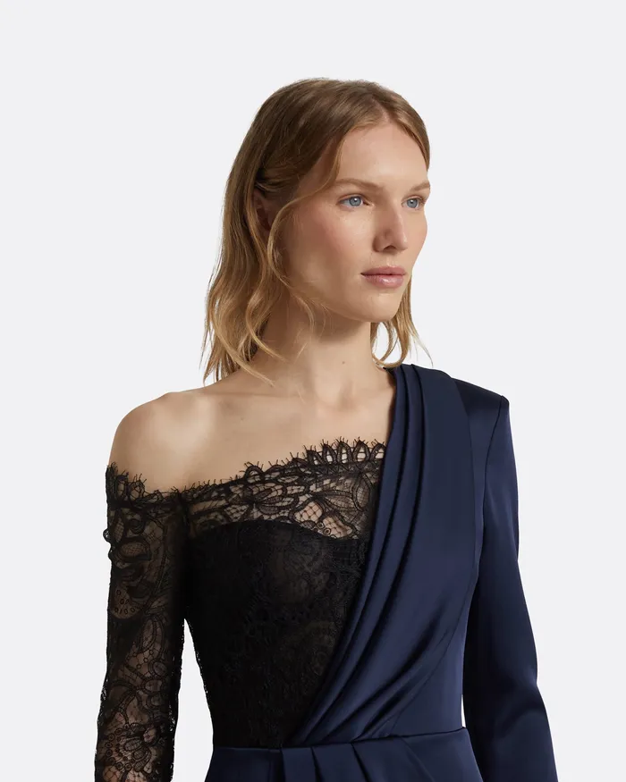 Dresses Safiyaa Women Suzie Midnight Navy Short Dress Midnighht Navy