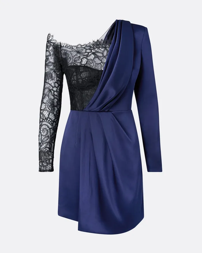 Dresses Safiyaa Women Suzie Midnight Navy Short Dress Midnighht Navy