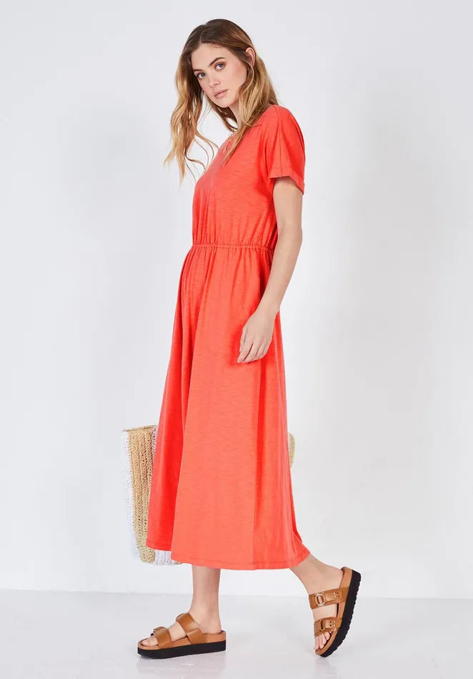 Dresses Women Hush Amber Tie Back Jersey Dress Coral