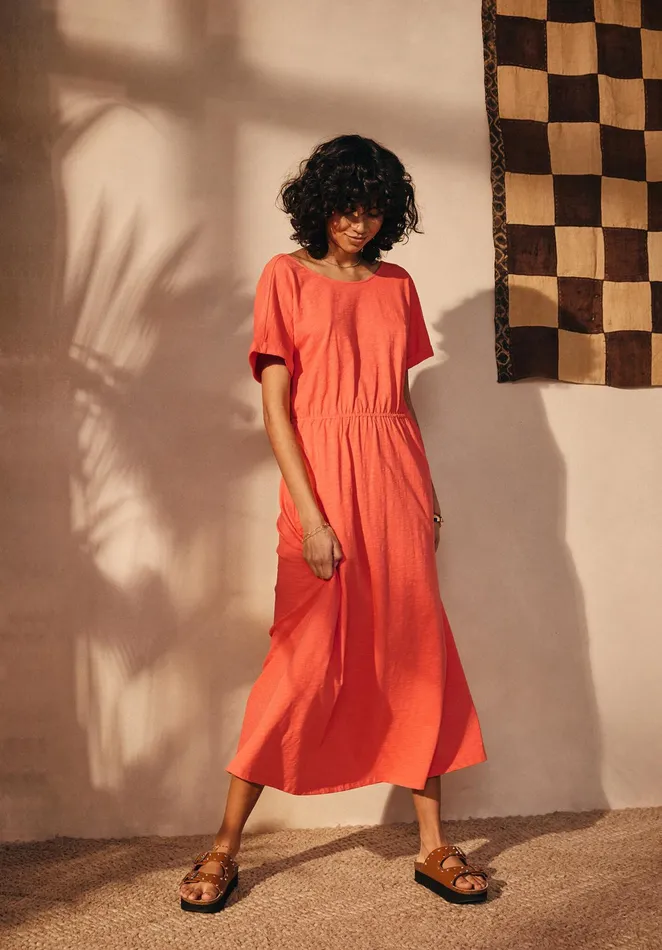 Dresses Women Hush Amber Tie Back Jersey Dress Coral