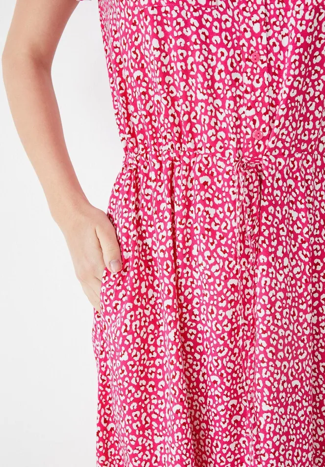 Dresses Women Hush Hattie Printed Shirt Dress Graphic Leopard Pink