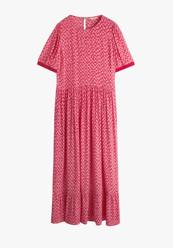 Dresses Women Hush Jesse Midi Dress Zig Zag Pink Red