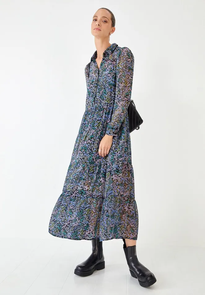Dresses Women Hush Tamara Sheer Maxi Dress Ditsy Lilac