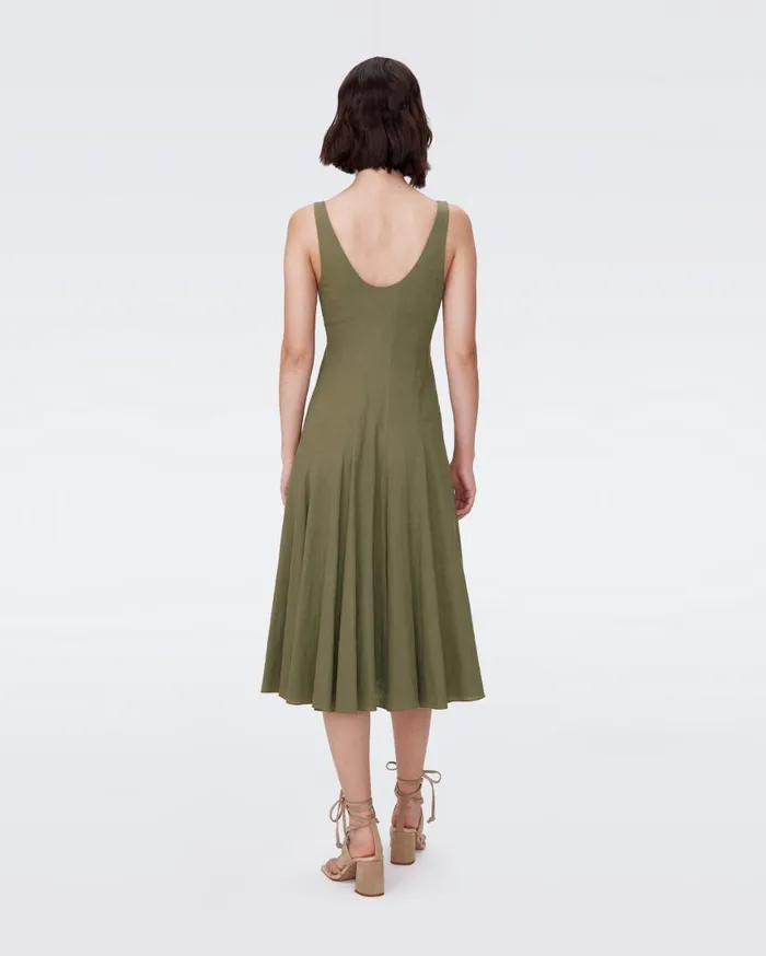 DVF Dresses Women Beth Dress Olive Green