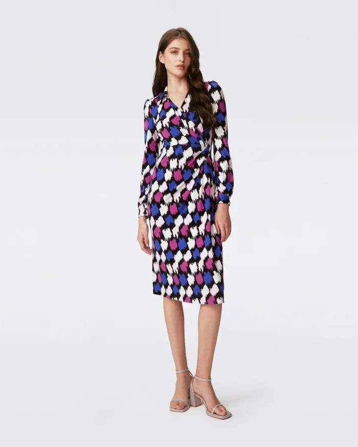 DVF Dresses Women Bogna Dress Brush Tooth Multi