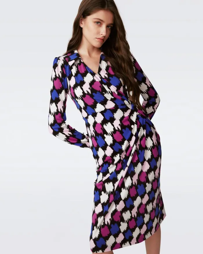 DVF Dresses Women Bogna Dress Brush Tooth Multi