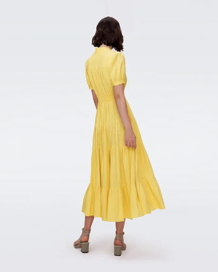 DVF Dresses Women Darby Dress Lemon