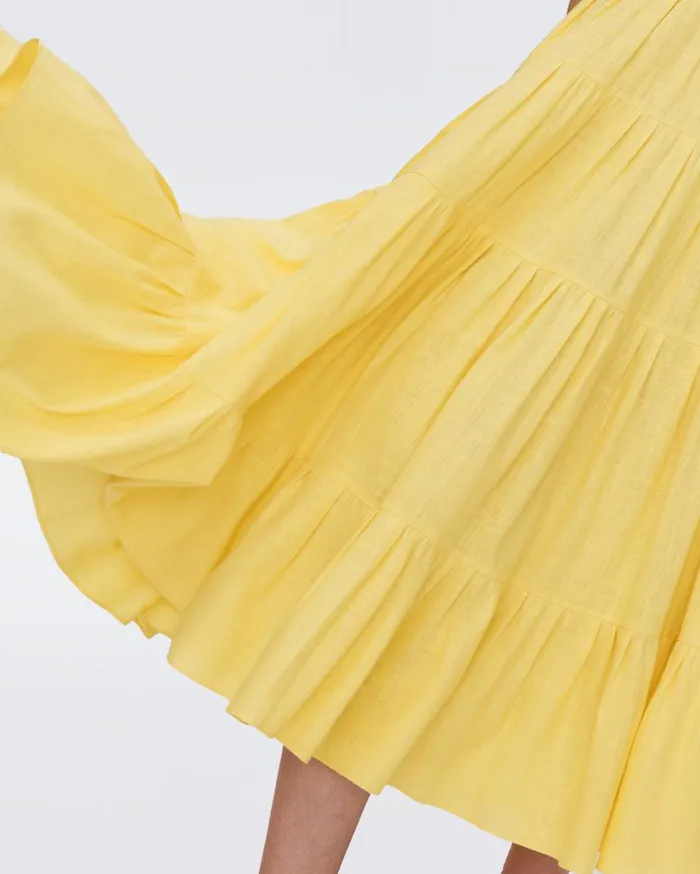 DVF Dresses Women Darby Dress Lemon
