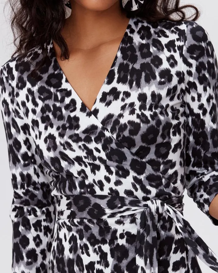 DVF Dresses Women Julian Silk Jersey Wrap Dress Heritage Snow Cheetah DVF Dresses Women Julian Silk Jersey Wrap Dress Heritage Snow Cheetah