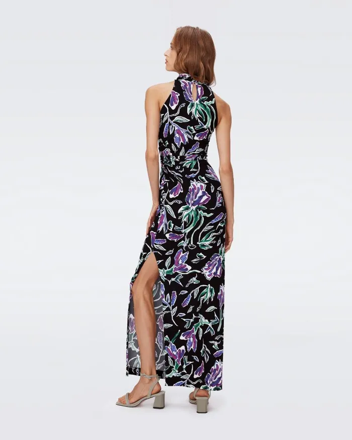 DVF Dresses Women Libby Dress Huge Tulip Fields Violet