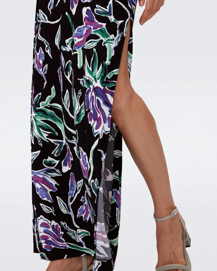 DVF Dresses Women Libby Dress Huge Tulip Fields Violet