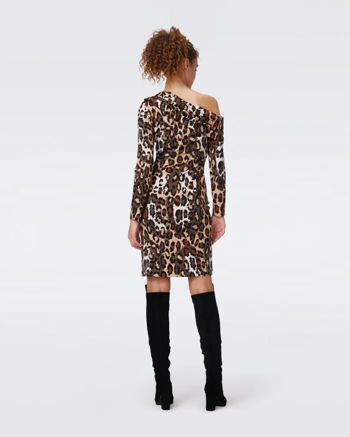 DVF Dresses Women Perry Dress Tiny Jungle Cat