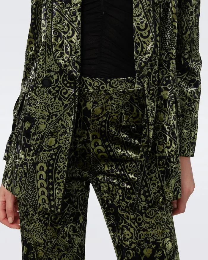 DVF Pants and Shorts Women Ruthette Velvet Pants Laced Up