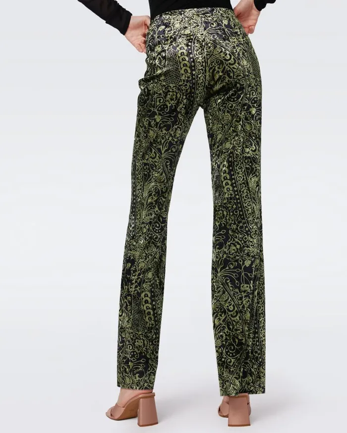 DVF Pants and Shorts Women Ruthette Velvet Pants Laced Up