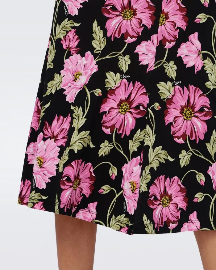 DVF Skirts Women Whitley Skirt Hendrix Floral Pink
