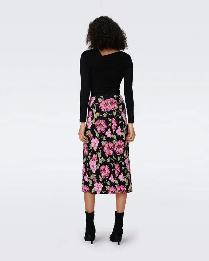 DVF Skirts Women Whitley Skirt Hendrix Floral Pink