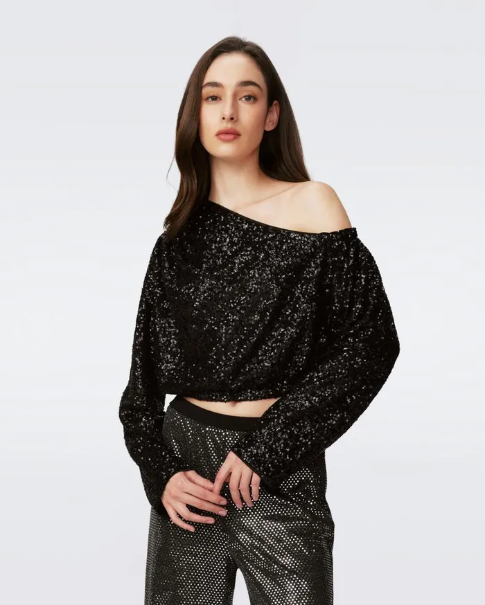 DVF Tops Women Belle Top Black