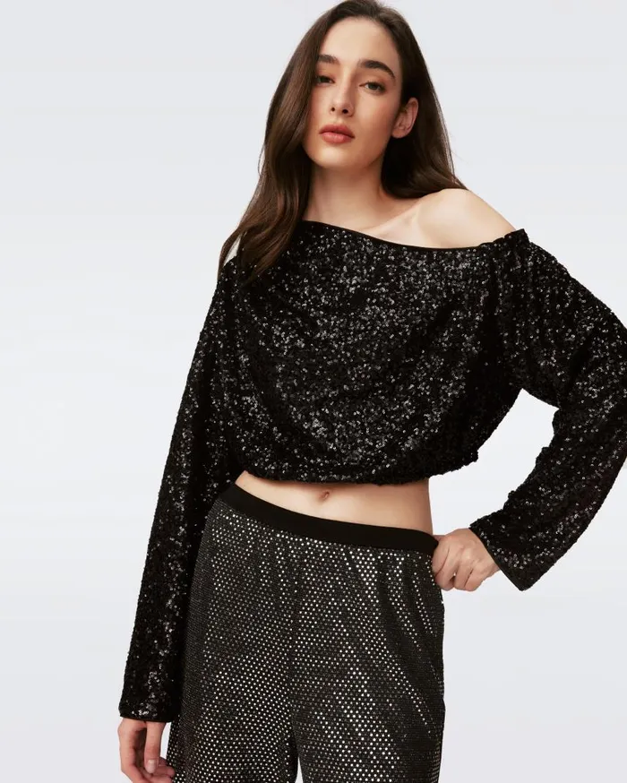 DVF Tops Women Belle Top Black