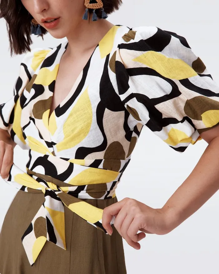 DVF Tops Women Gia Top Mirage Yellow